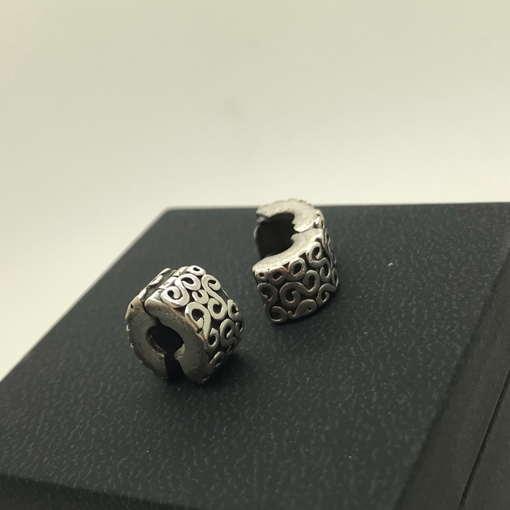 Pandora 925 Sterling Silver Charms Clips